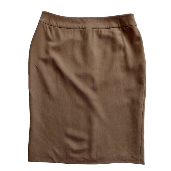 Armani Collezioni Dresses & Skirts - Armani Collezioni Textured Wool Pencil Skirt in Pecan 10